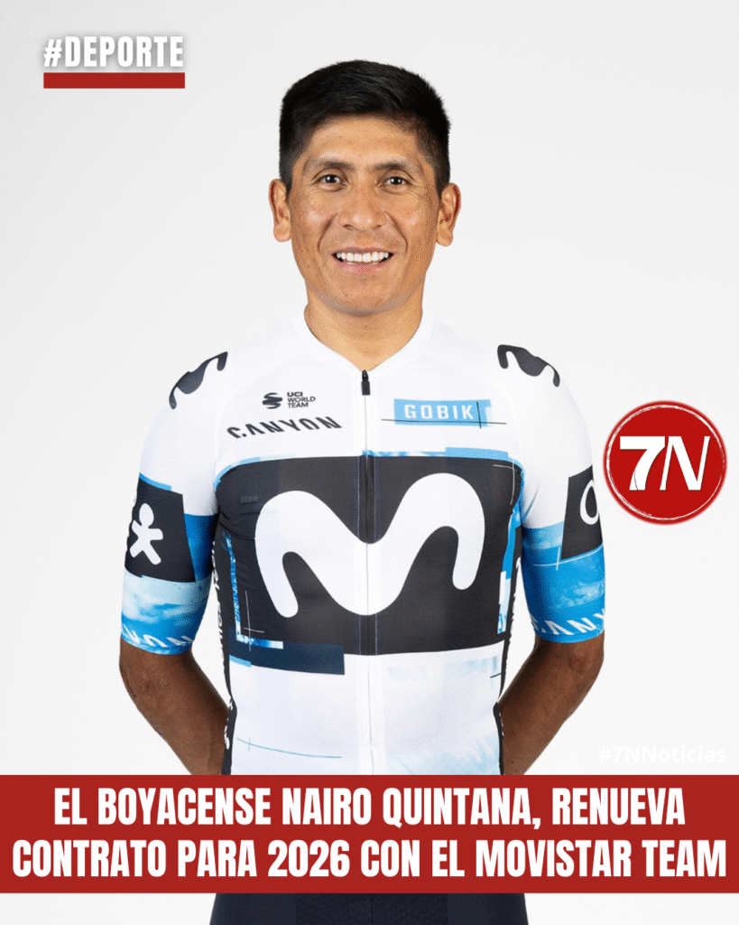 #Deporte / El boyacense Nairo Quintana, renueva contrato con el Movistar Team hasta finales de 2026.