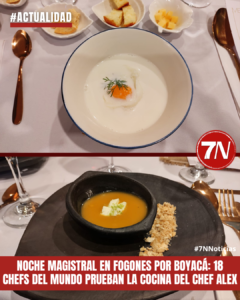 #Actualidad / Noche magistral en Fogones por Boyacá: 18 chefs del mundo prueban la cocina del Chef Alex.