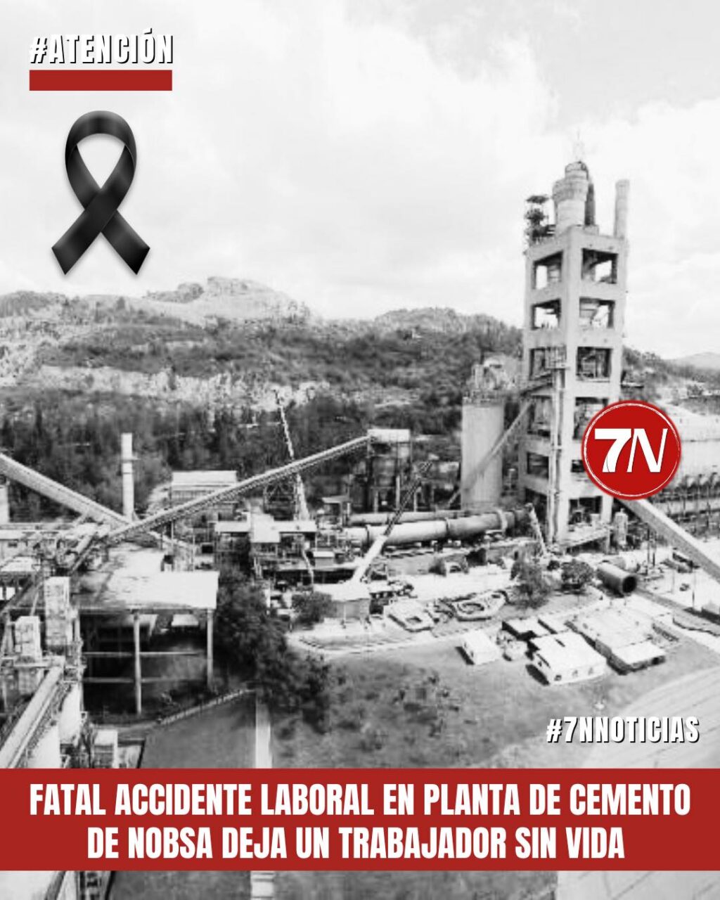 Fatal accidente laboral en planta de cemento en Nobsa deja un trabajador sin vida.