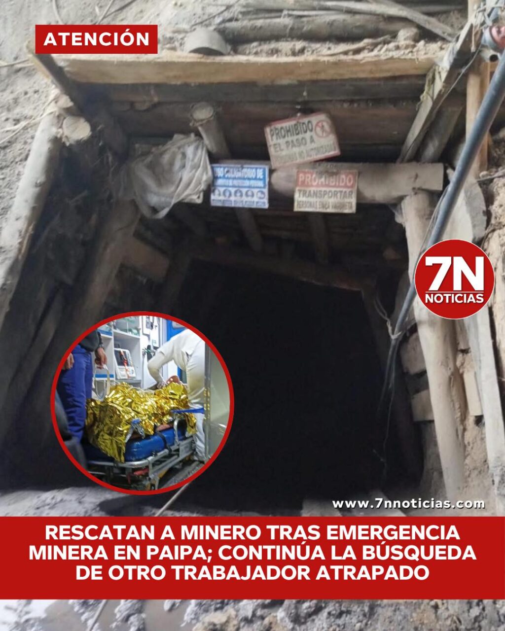 Rescatan a minero tras emergencia minera en Paipa; continúa la búsqueda de otro trabajador atrapado.
