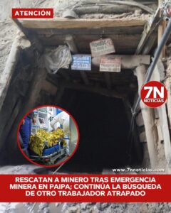 Rescatan a minero tras emergencia minera en Paipa; continúa la búsqueda de otro trabajador atrapado.