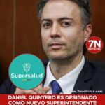 Daniel Quintero es designado como nuevo superintendente nacional de Salud.