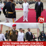 Petro llega a Caracas para reunión bilateral con Delcy Rodríguez