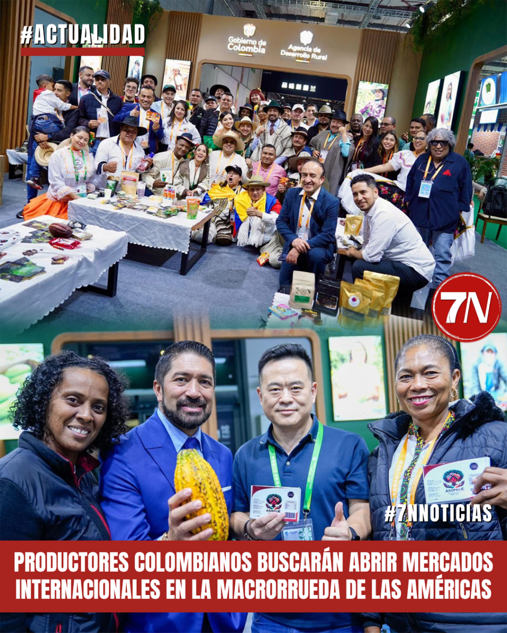 Productores colombianos buscarán abrir mercados internacionales en la Macrorrueda de las Américas