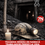 Tragedia minera en Samacá; trabajador perdió la vida tras derrumbe.