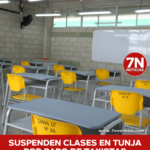 Suspenden clases en #Tunja por paro de taxistas