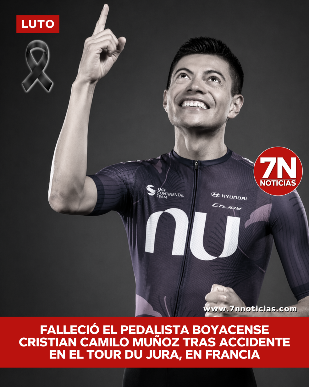 Falleció el pedalista boyacense Cristian Camilo Muñoz