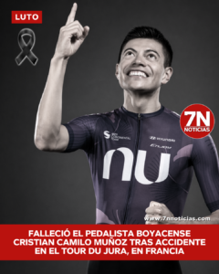 Falleció el pedalista boyacense Cristian Camilo Muñoz