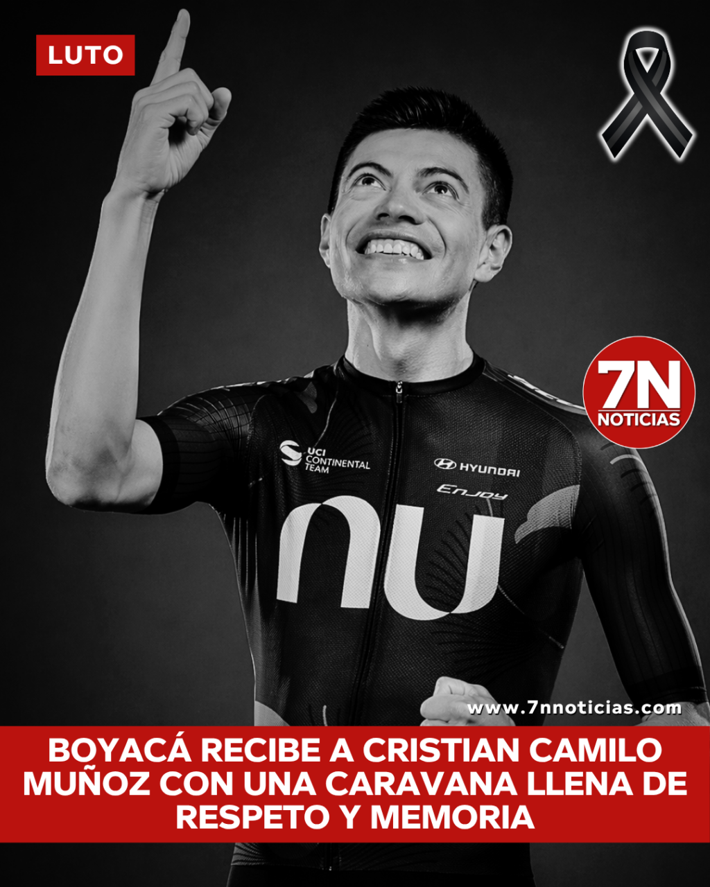 Boyacá recibe a Cristian Camilo Muñoz con una caravana llena de respeto y memoria.