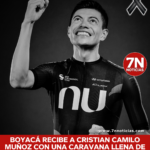 Boyacá recibe a Cristian Camilo Muñoz con una caravana llena de respeto y memoria.
