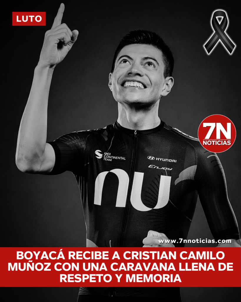 Boyacá recibe a Cristian Camilo Muñoz con una caravana llena de respeto y memoria.