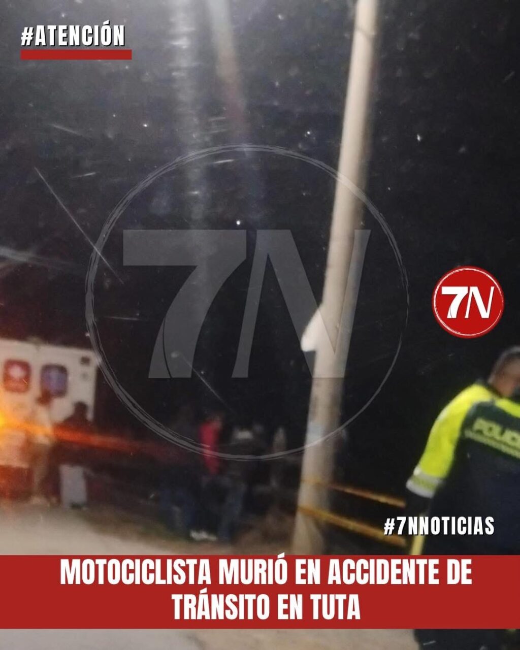 Motociclista murió en accidente de tránsito en #Tuta