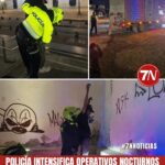 Policía intensifica operativos nocturnos de registro y control en Tunja.