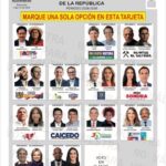 Este será el tarjetón definitivo para la primera vuelta presidencial en Colombia.