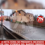 A esta hora se registra un incendio en una vivienda ubicada en el barrio Obrero, en la ciudad de Tunja.