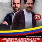 Abelardo de la Espriella e Iván Cepeda disputarán la Presidencia en segunda vuelta.