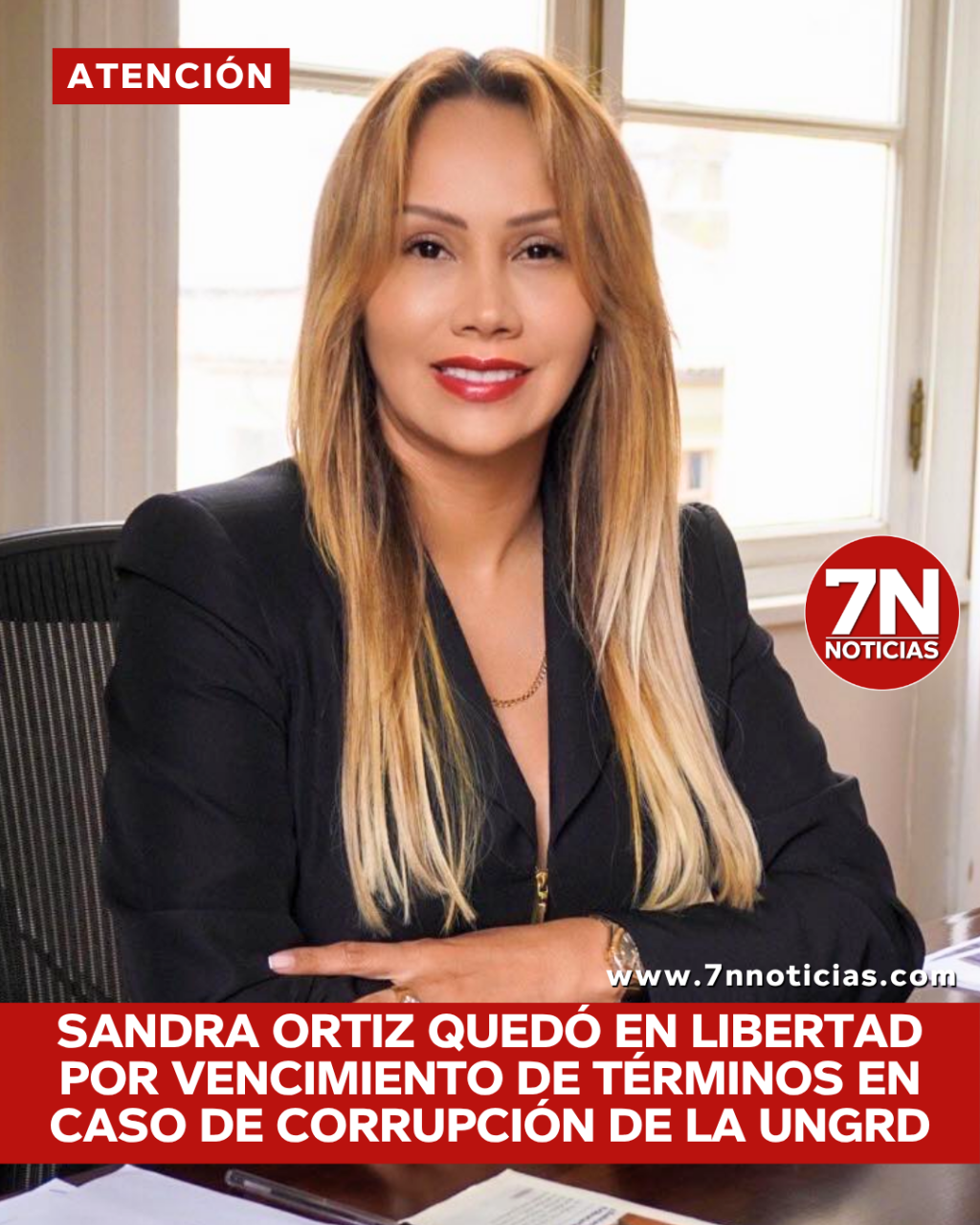 Sandra Ortiz quedó en libertad