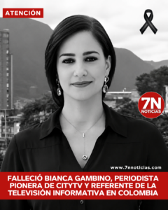 Falleció Bianca Gambino, periodista pionera de CityTV