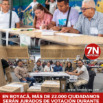 En Boyacá, más de 22.000 ciudadanos prestarán su servicio como jurados de votación durante las elecciones presidenciales 2026.