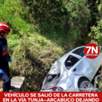 Vehículo se salió de la carretera y cayó a una alcantarilla en la vía Tunja – Arcabuco dejando cinco personas lesionadas.