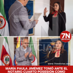 María Paula Jiménez Gómez tomo ante el notario cuarto posesión como alcaldesa encargada de Tunja.