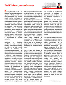 Del Cinismo y otros lastres