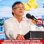 Abren investigación contra el Presidente Gustavo Petro por presunta participación en política.