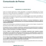 COMUNICADO A LA OPINIÓN PÚBLICA URBASER TUNJA